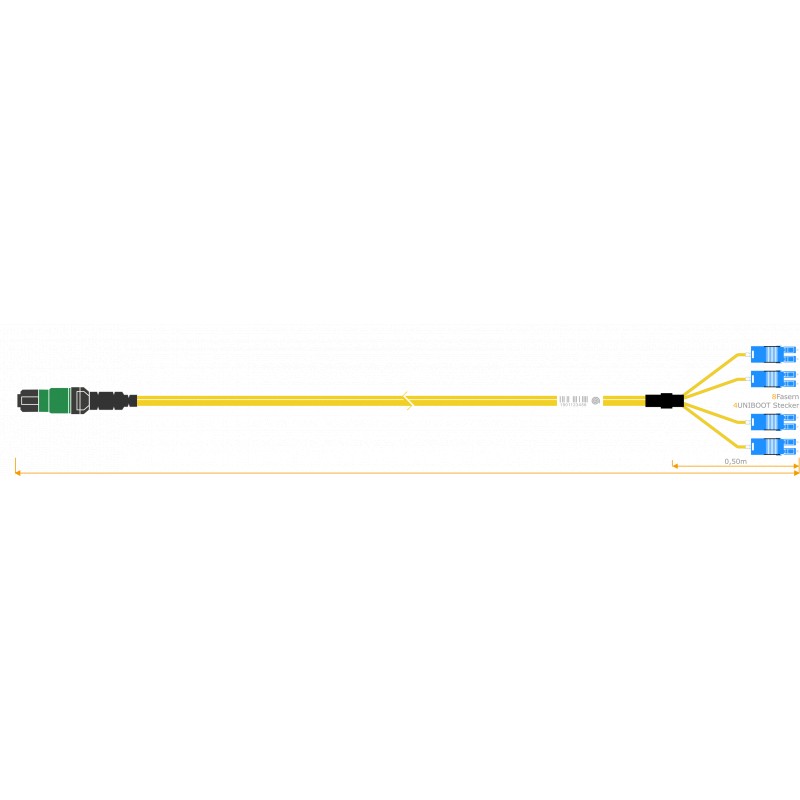 FO Cable with Multi-Fiber Connector